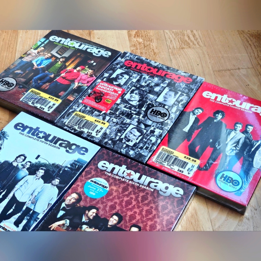 FACTORY SEALED - HBO Series "Entourage" Seasons 3, 4, 5 & 6 DVDs